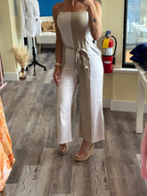 Load image into Gallery viewer, Oat Linen Color Block Jumpsuit
