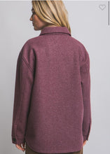 Load image into Gallery viewer, Burgundy Fleece Shacket
