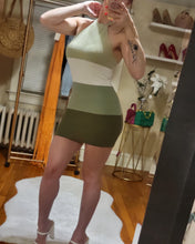 Load image into Gallery viewer, Mint Striped Mini Dress
