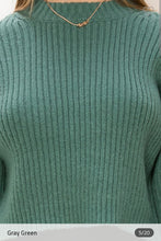 Load image into Gallery viewer, Pine ribbed crop sweater
