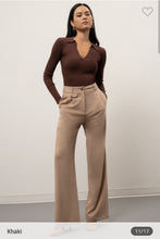 Load image into Gallery viewer, Khaki Wide Leg Pant
