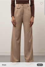 Load image into Gallery viewer, Khaki Wide Leg Pant
