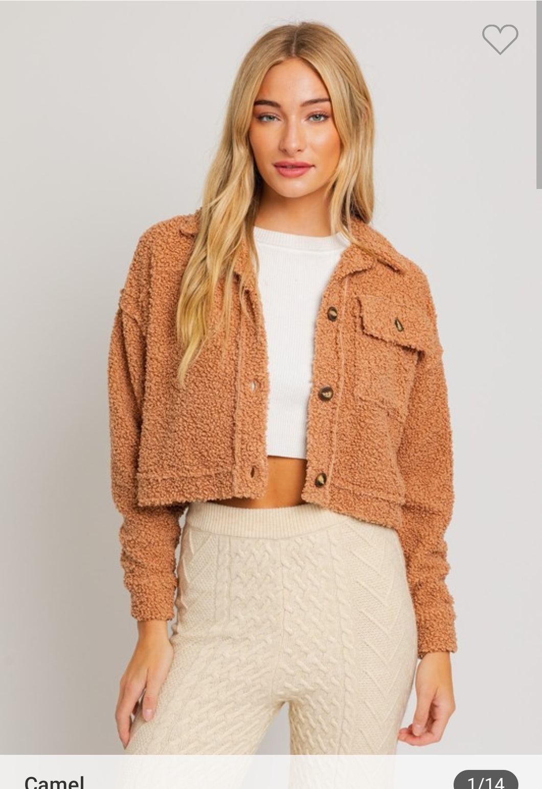 Teddy Crop Jacket