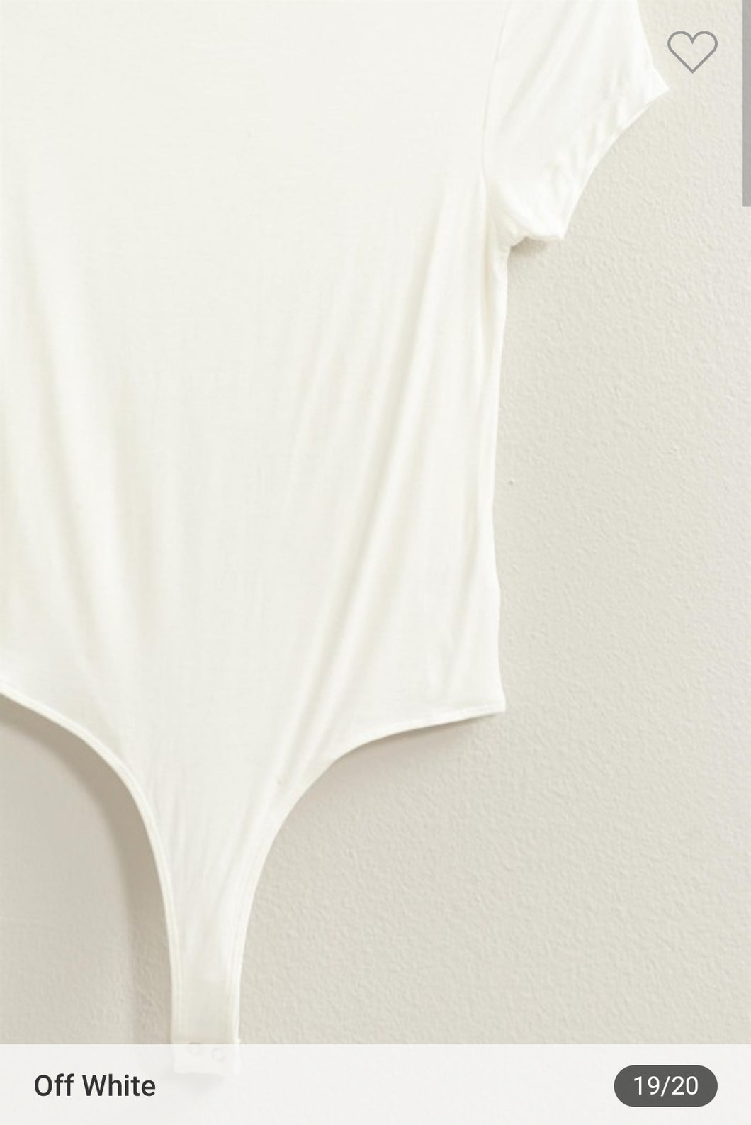 White Essential Bodysuit