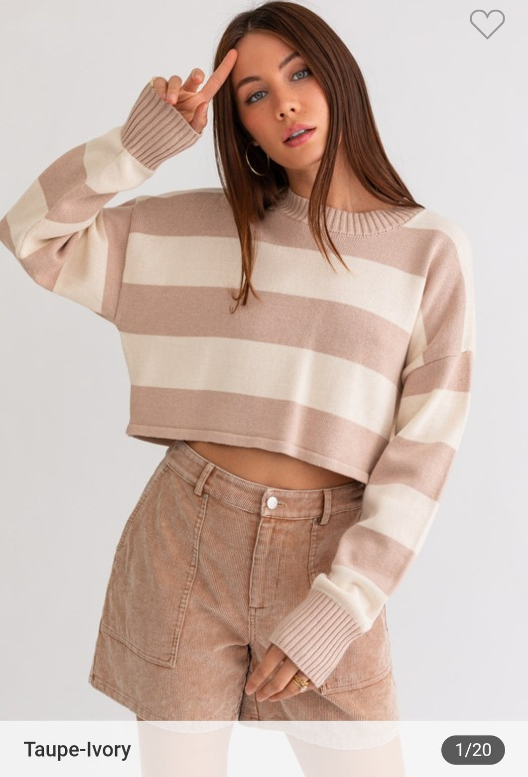 Oat Stripe Sweater