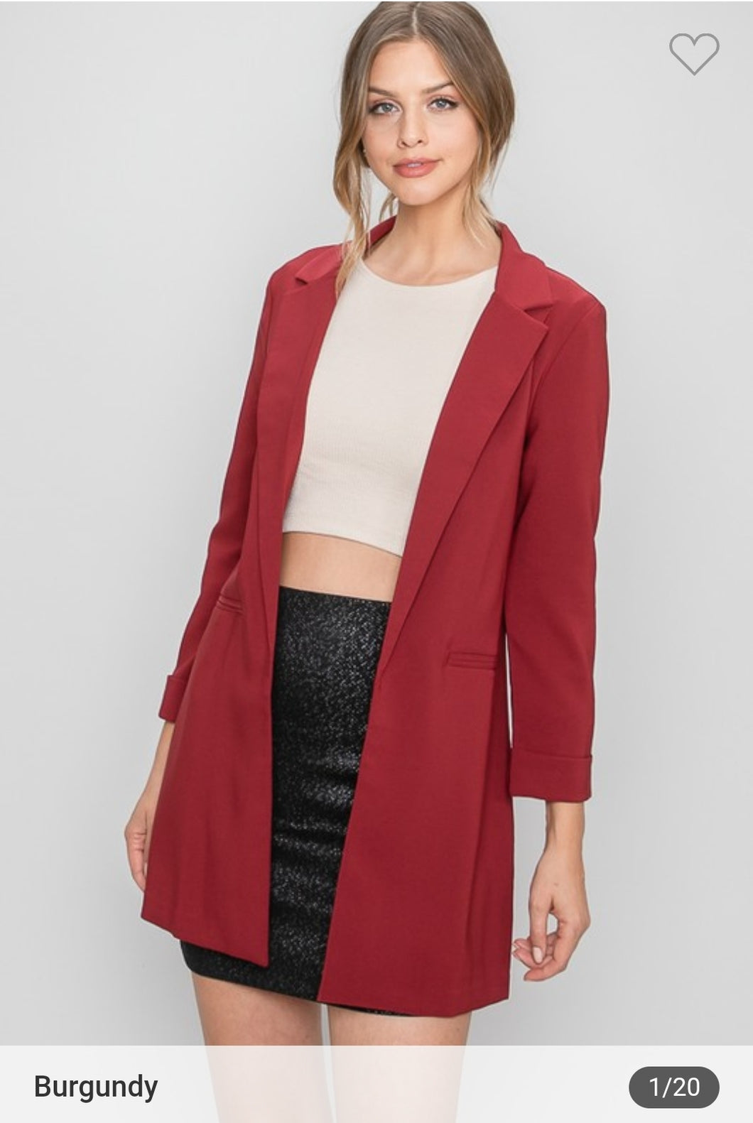 Burgundy Blazer