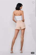 Load image into Gallery viewer, Oat Denim High Waisted Shorts
