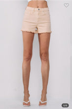 Load image into Gallery viewer, Oat Denim High Waisted Shorts
