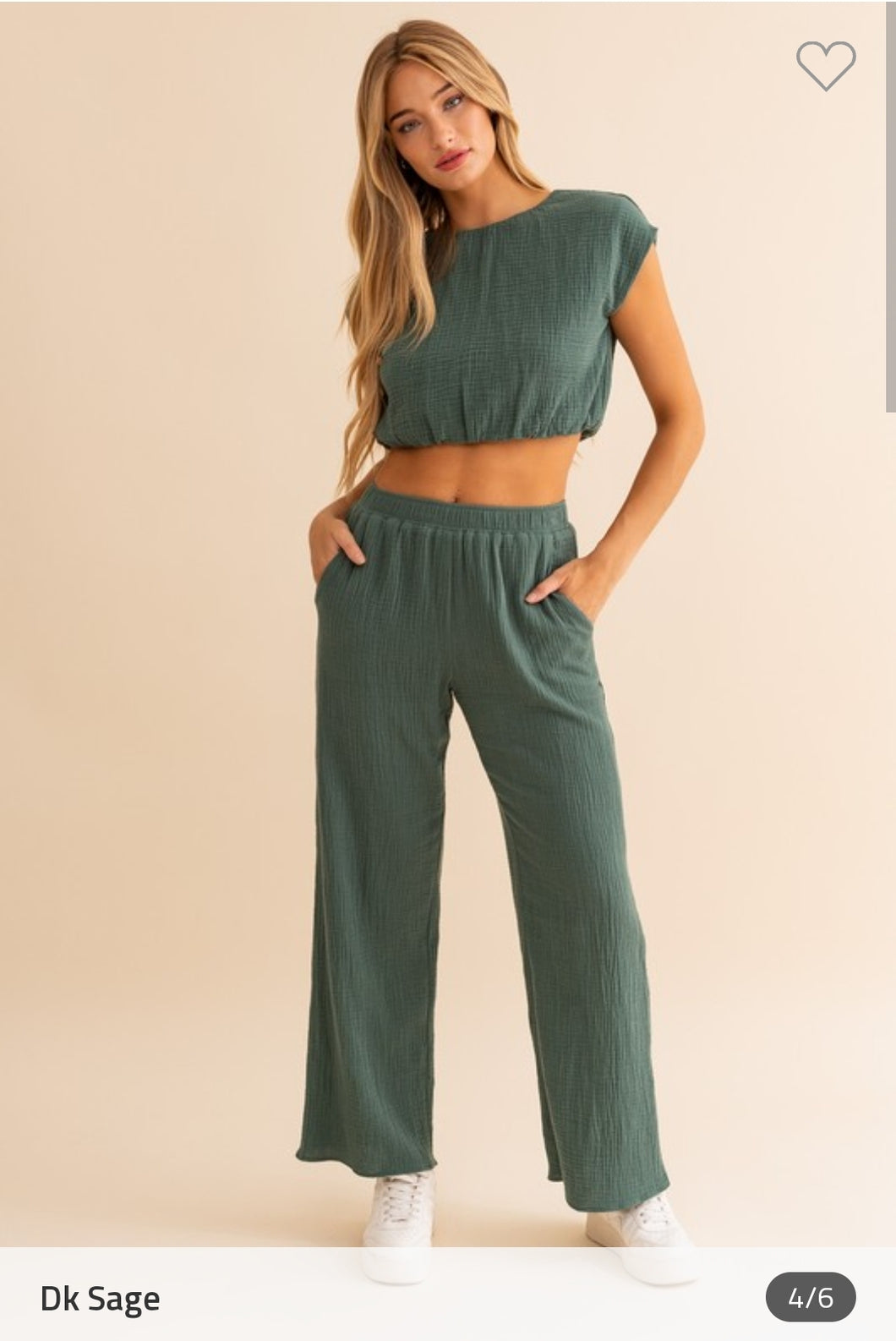 Sage Linen Pant