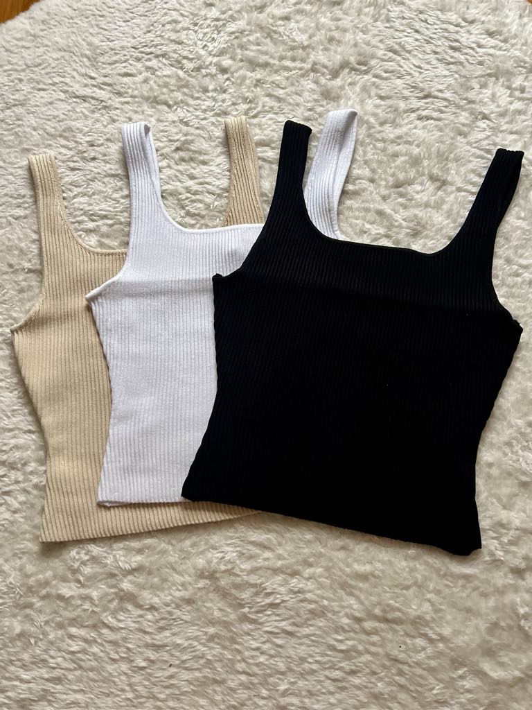 Knit Ribbed Tank (3 Colors)