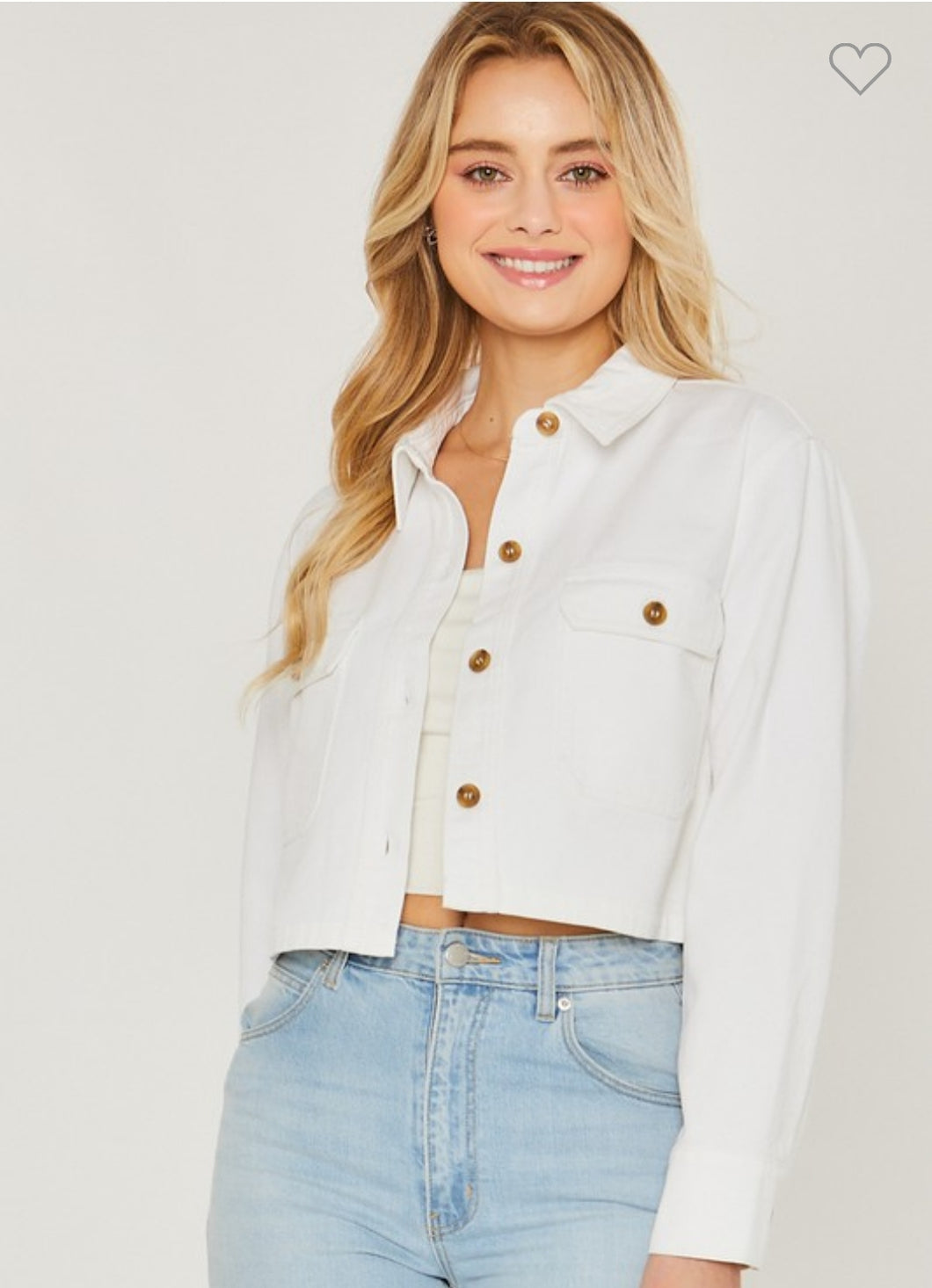 Denim Jacket White